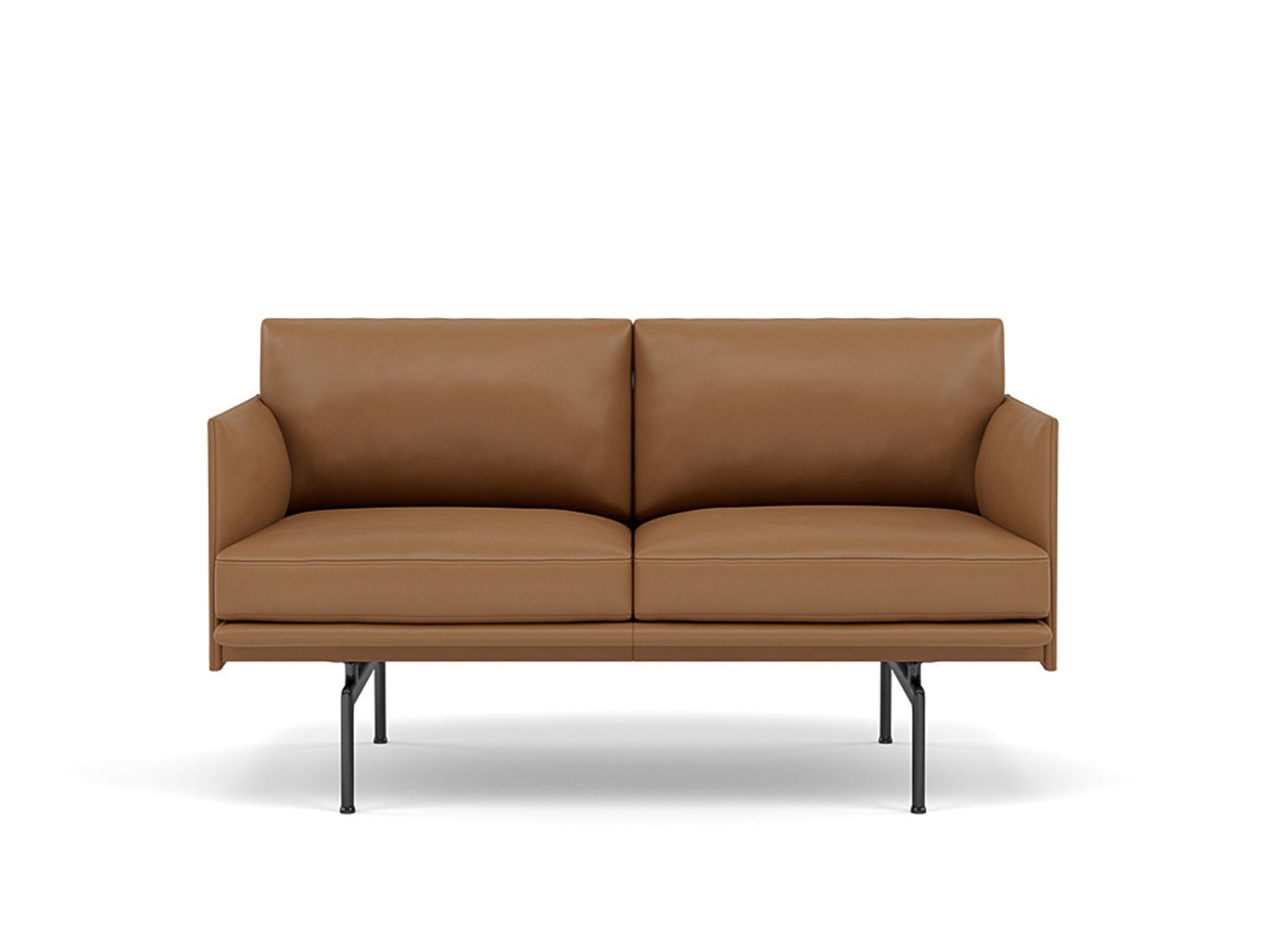 Outline Studio Sofa by Muuto / cognac leather