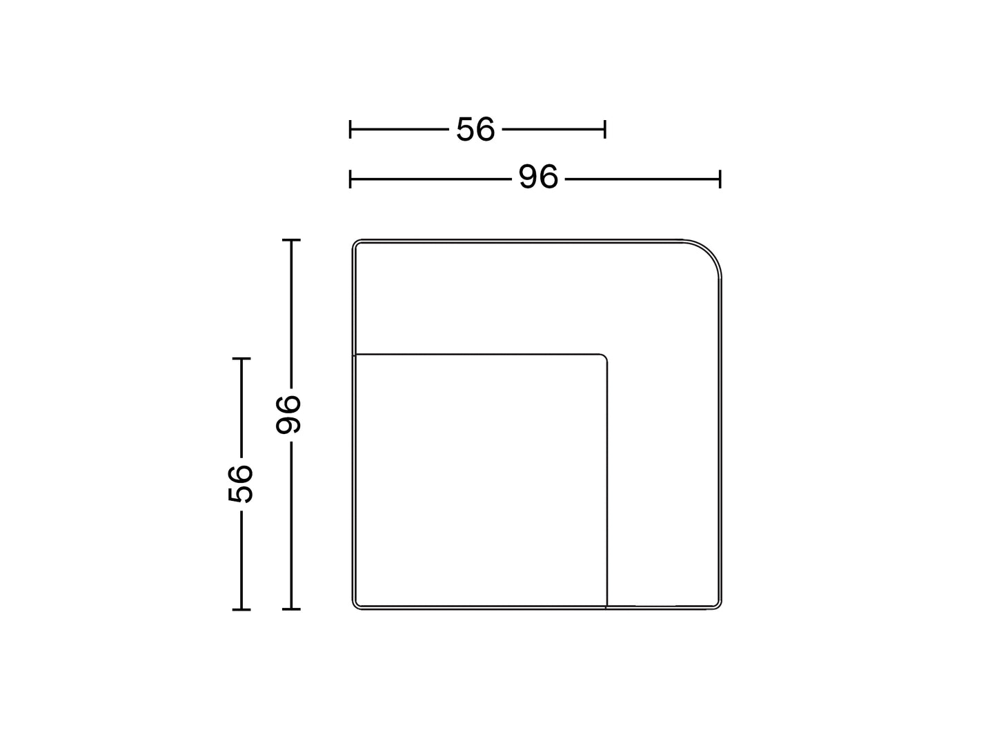 Eave Modular Sofa 96 by Menu - Group 3: Right Corner Module