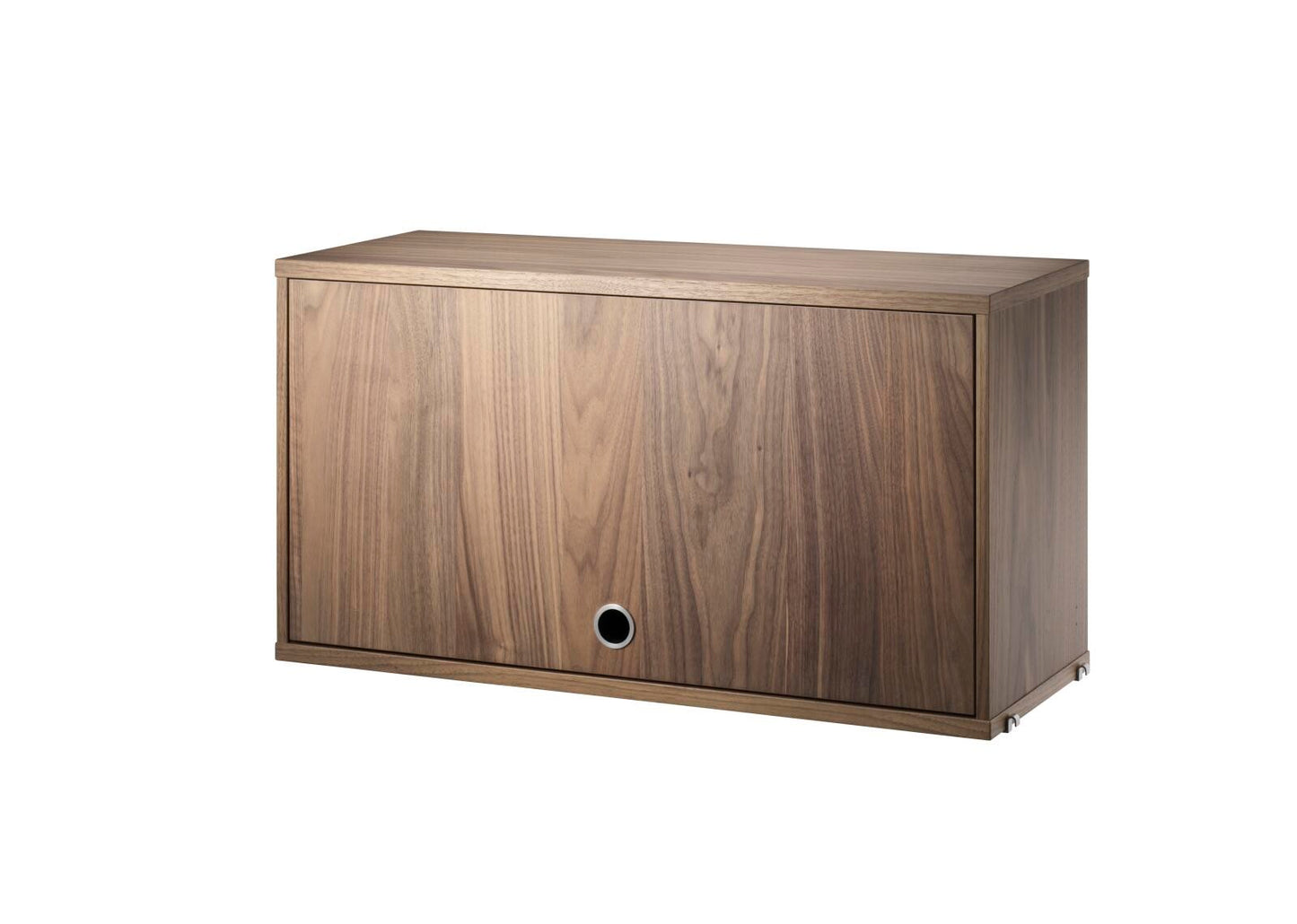 String System Cabinet with Flip Door - Walnut