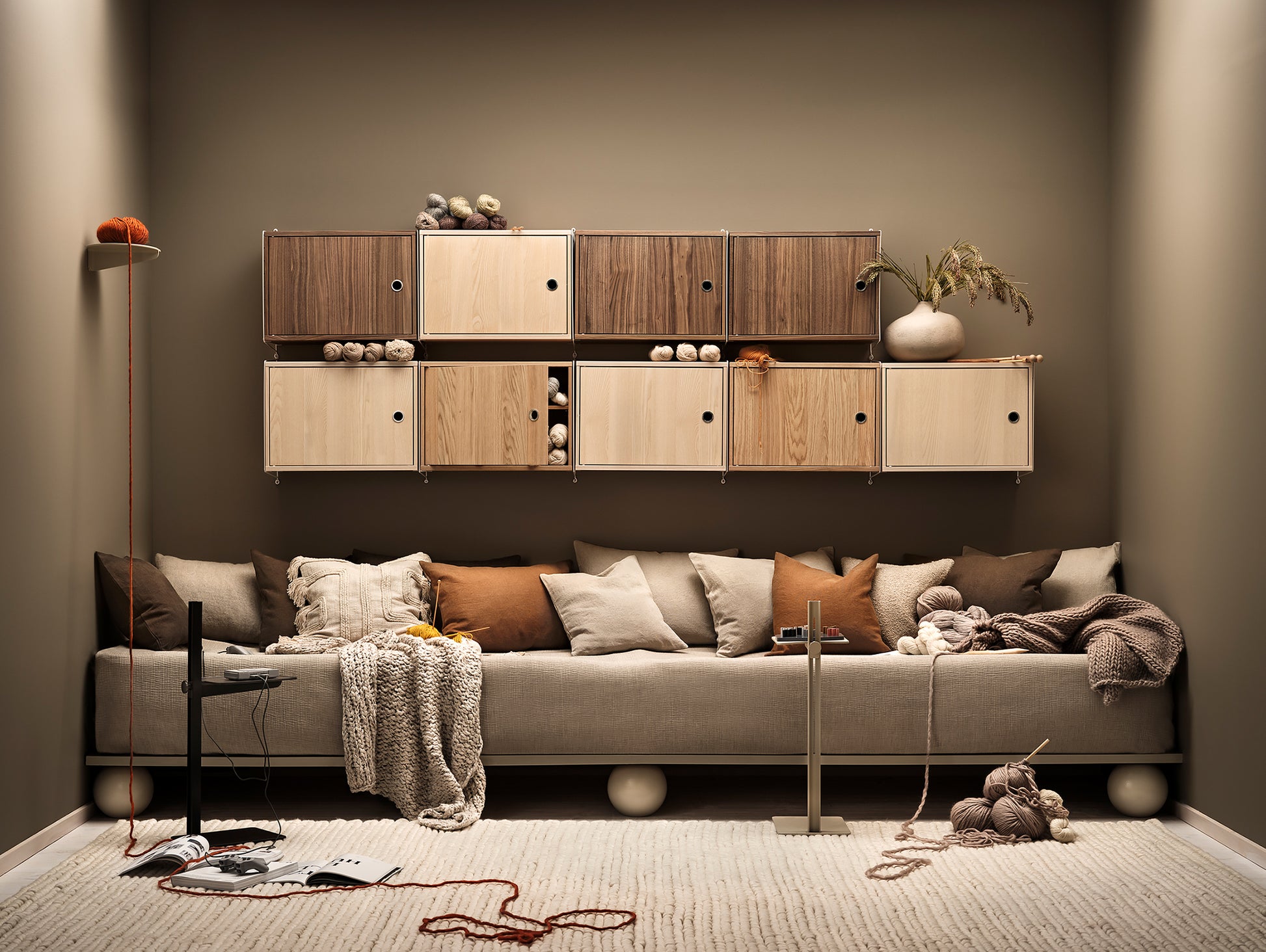 String System Cabinet with Swing Doors