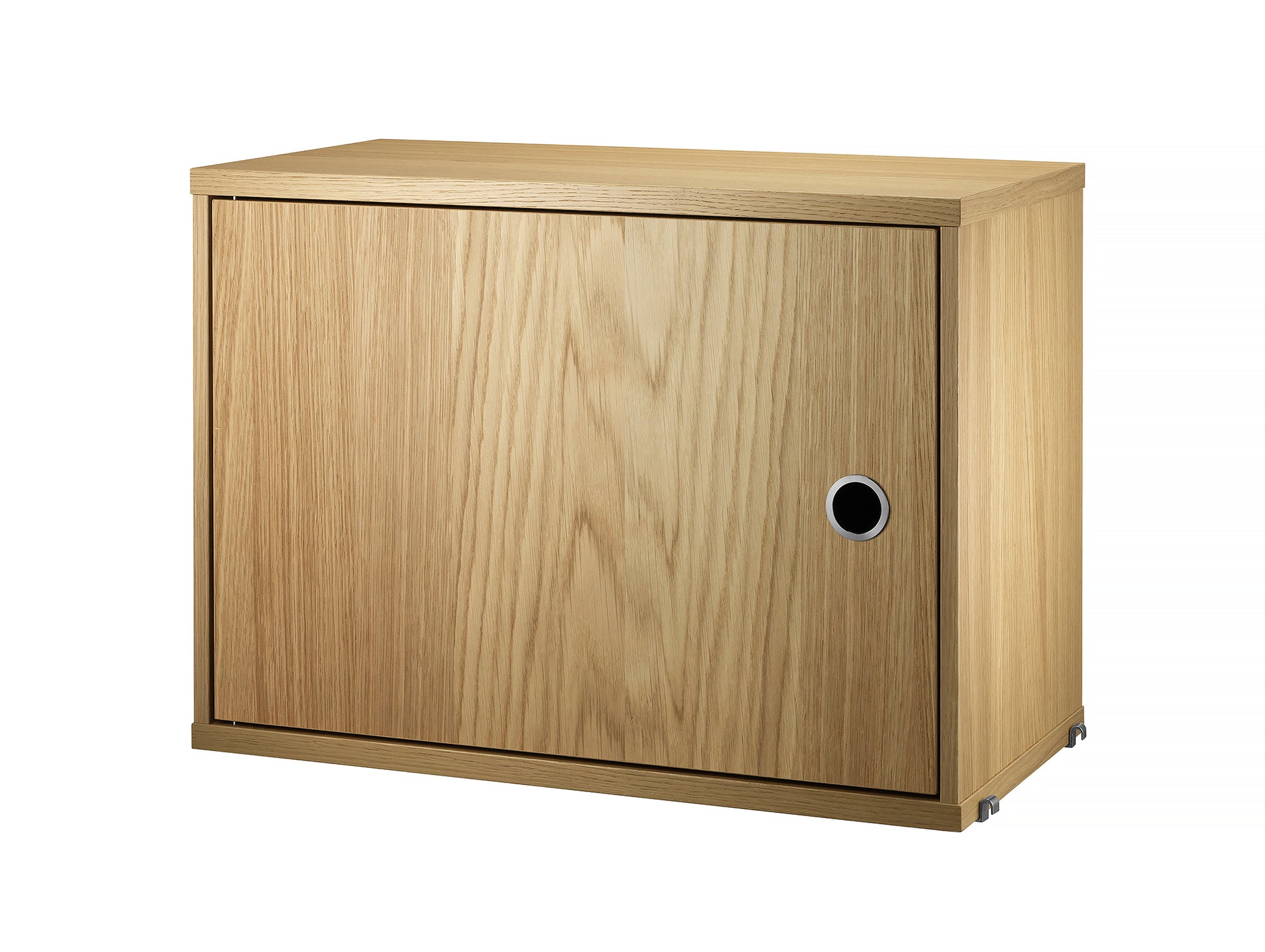 String System Cabinet with Swing Doors - Oak