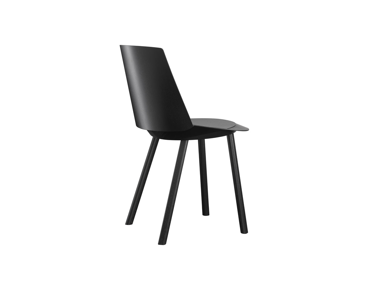 CH04 Houdini Chair by e15 - Jet Black