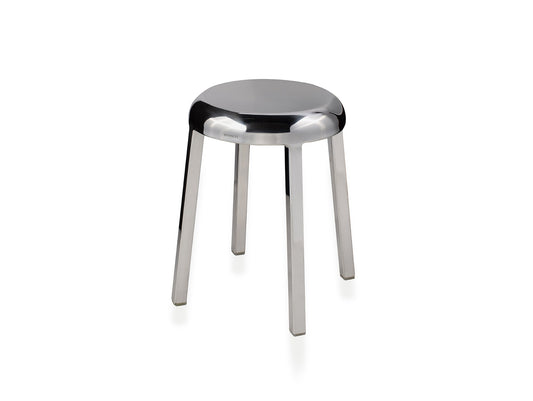 Za Small Stool by Emeco - Hand Polished Aluminium