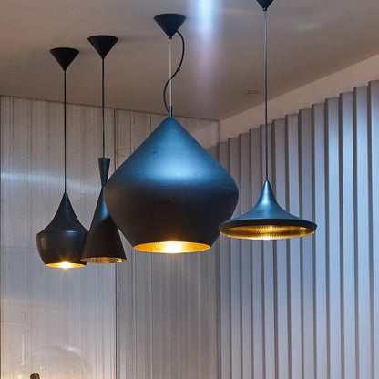 Beat Wide LED Pendant Light by Tom Dixon - Black
