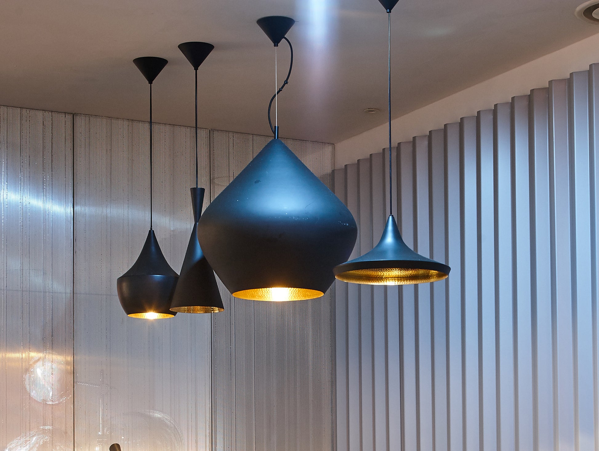 Beat Wide LED Pendant Light by Tom Dixon - Black
