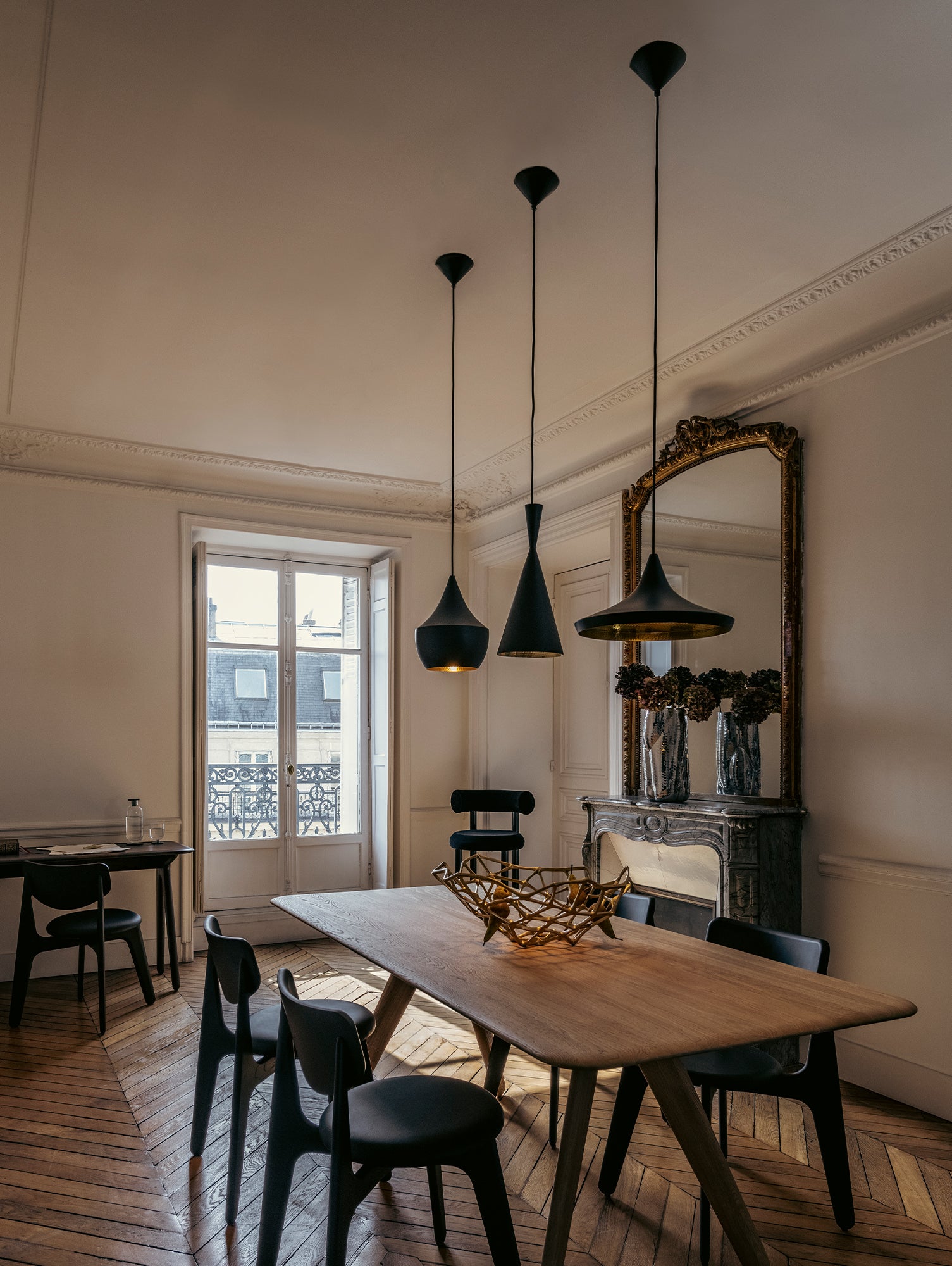 Beat Wide LED Pendant Light by Tom Dixon - Black