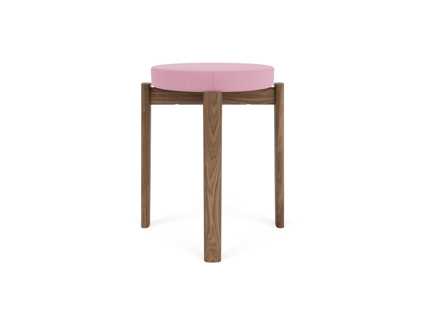 Passage Stool Upholstered by Audo Copenhagen - Walnut Base / Vidar 526