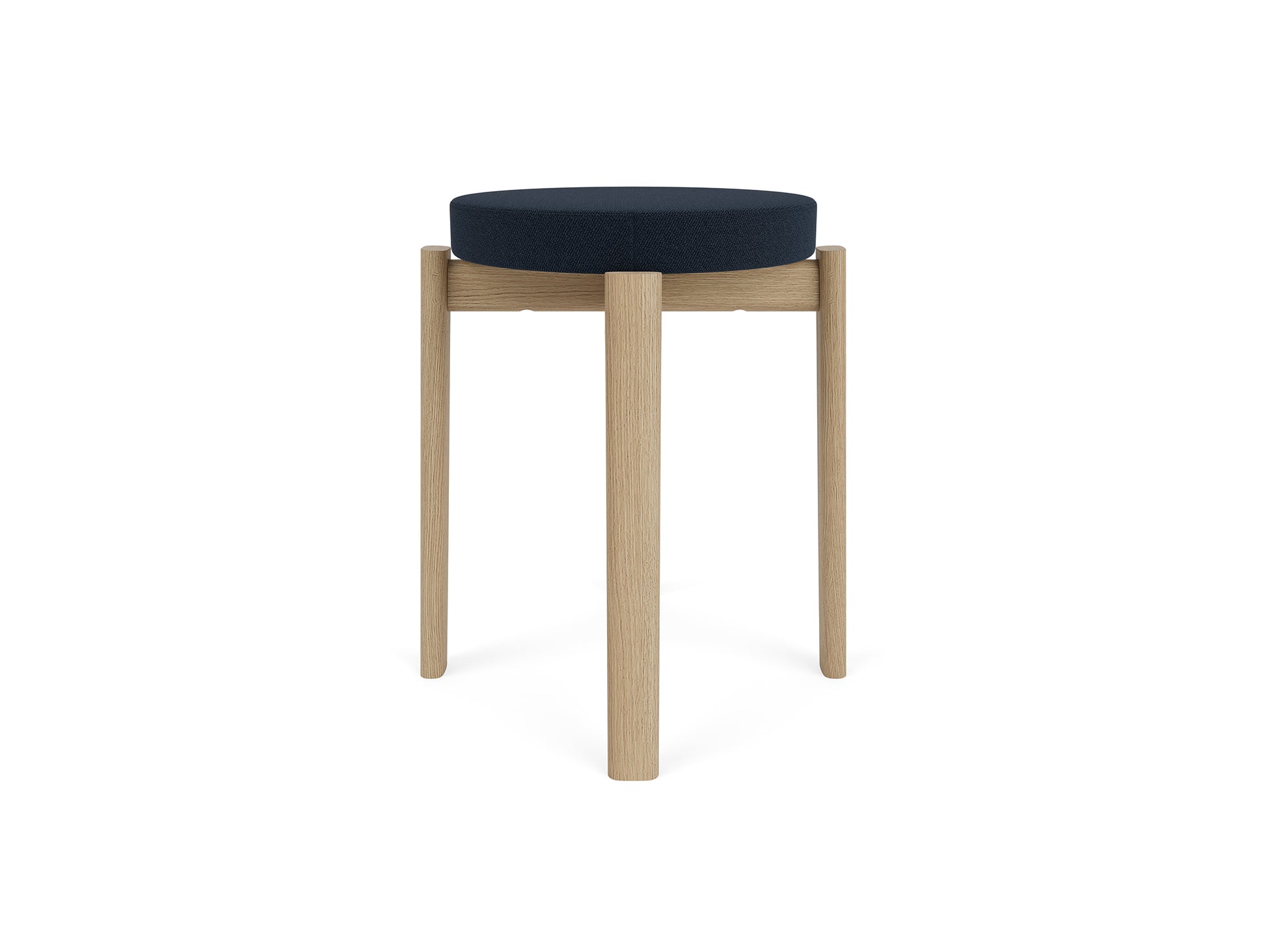 Passage Stool Upholstered by Audo Copenhagen - Oak Base / Vidar 786