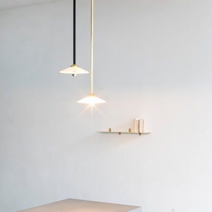 Ceiling Lamp No.2 by Valerie Objects - Unlacquered Brass