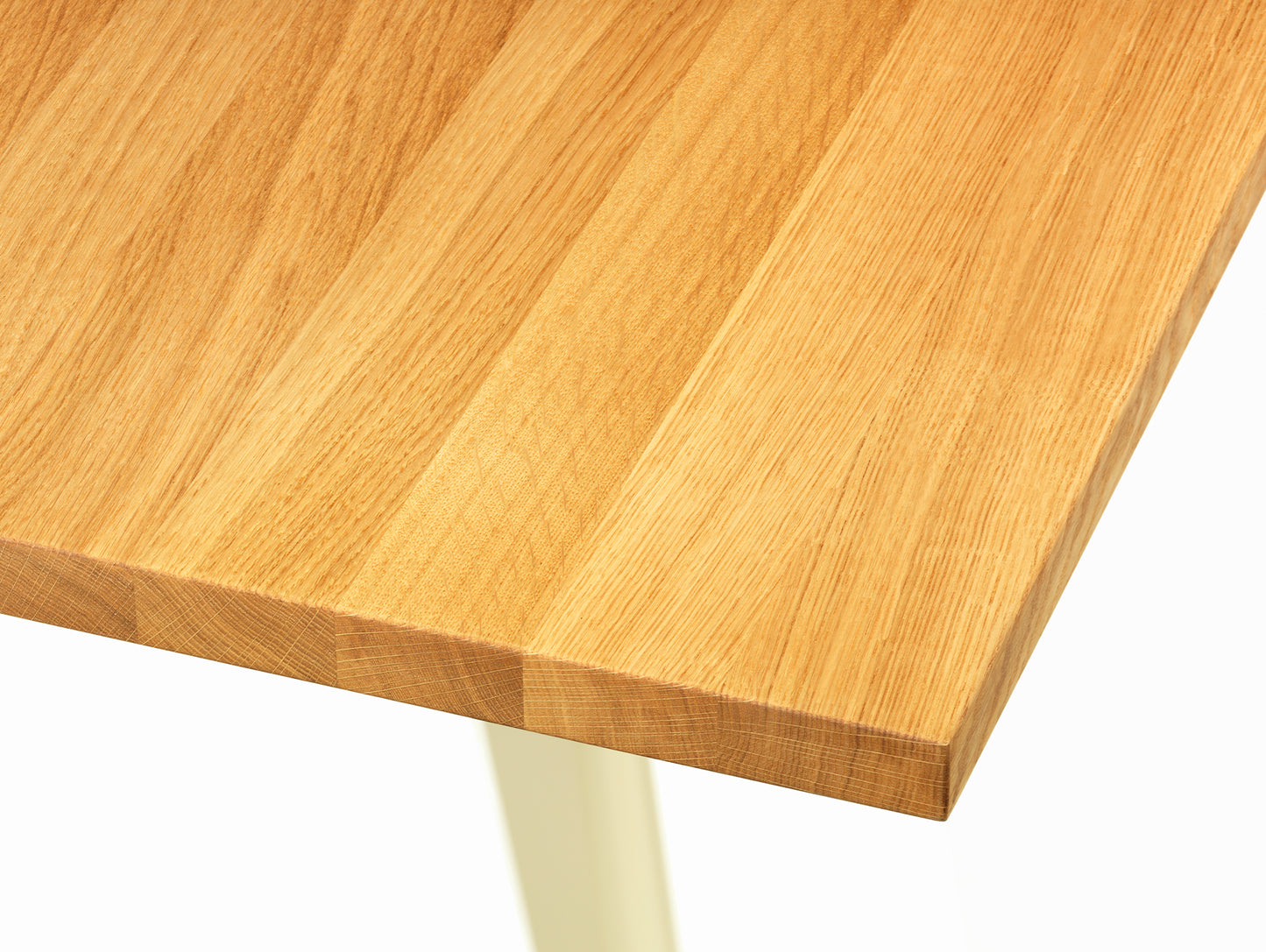 EM Table by Vitra - Solid Oak Tabletop / Ecru Base