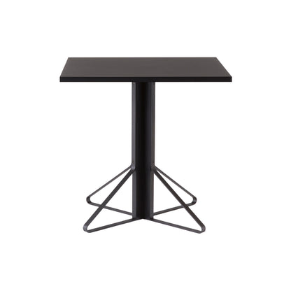 Kaari Table Square by Artek - Linoleum Black Tabletop / Black Lacquered Oak Base