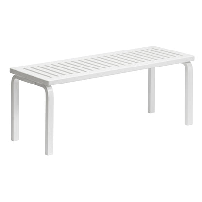 Bench 153 by Artek - Size A (Length: 112.5 cm) / White Lacquered Birch 153