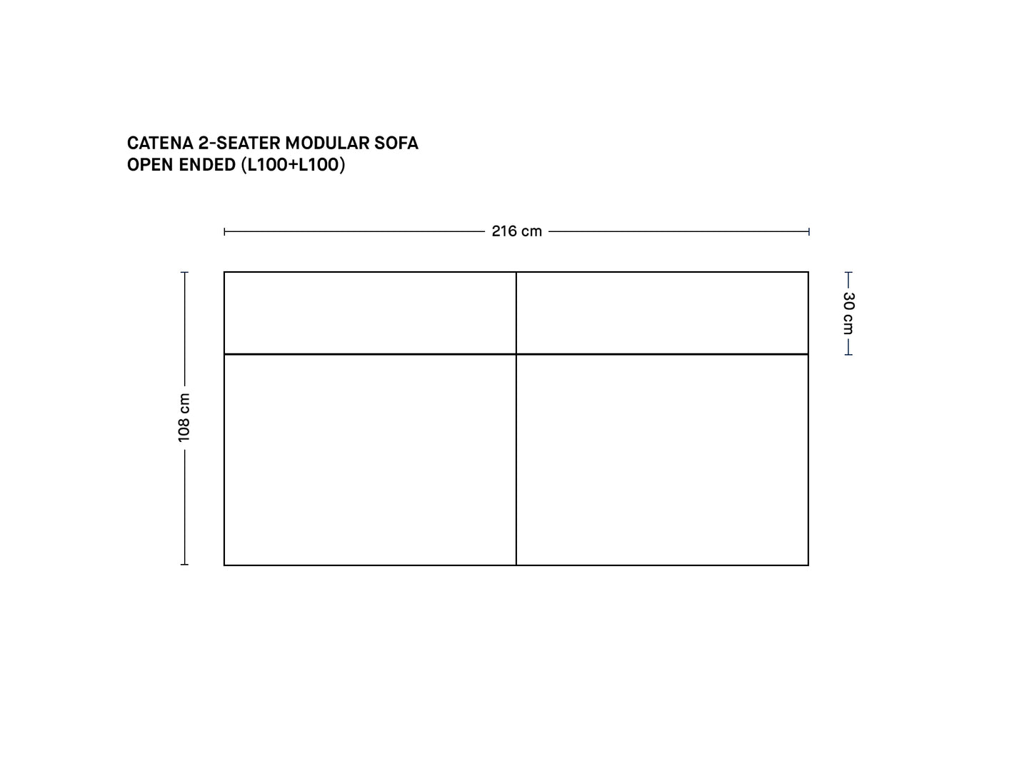 Catena 2-Seater Modular Sofa