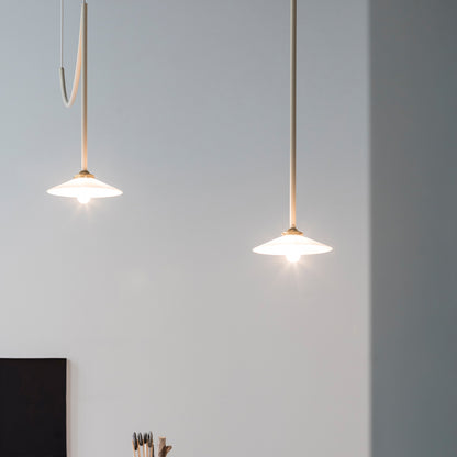 Ceiling Lamp No.4 by Valerie Objects - Ivory Steel