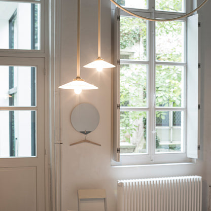 Ceiling Lamp No.4 by Valerie Objects - Ivory Steel