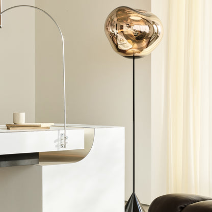 Melt LED Cone Slim Floor Lamp by Tom Dixon - Gold