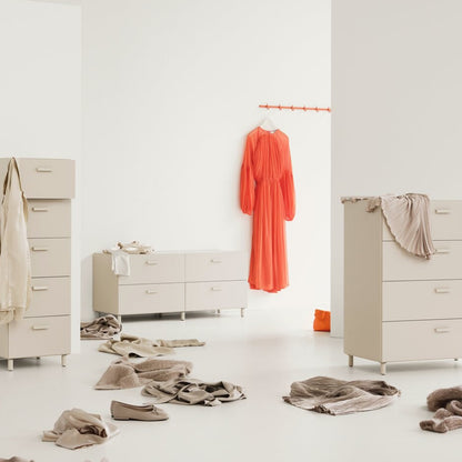 Relief Drawers with Legs - Wide by String - Beige