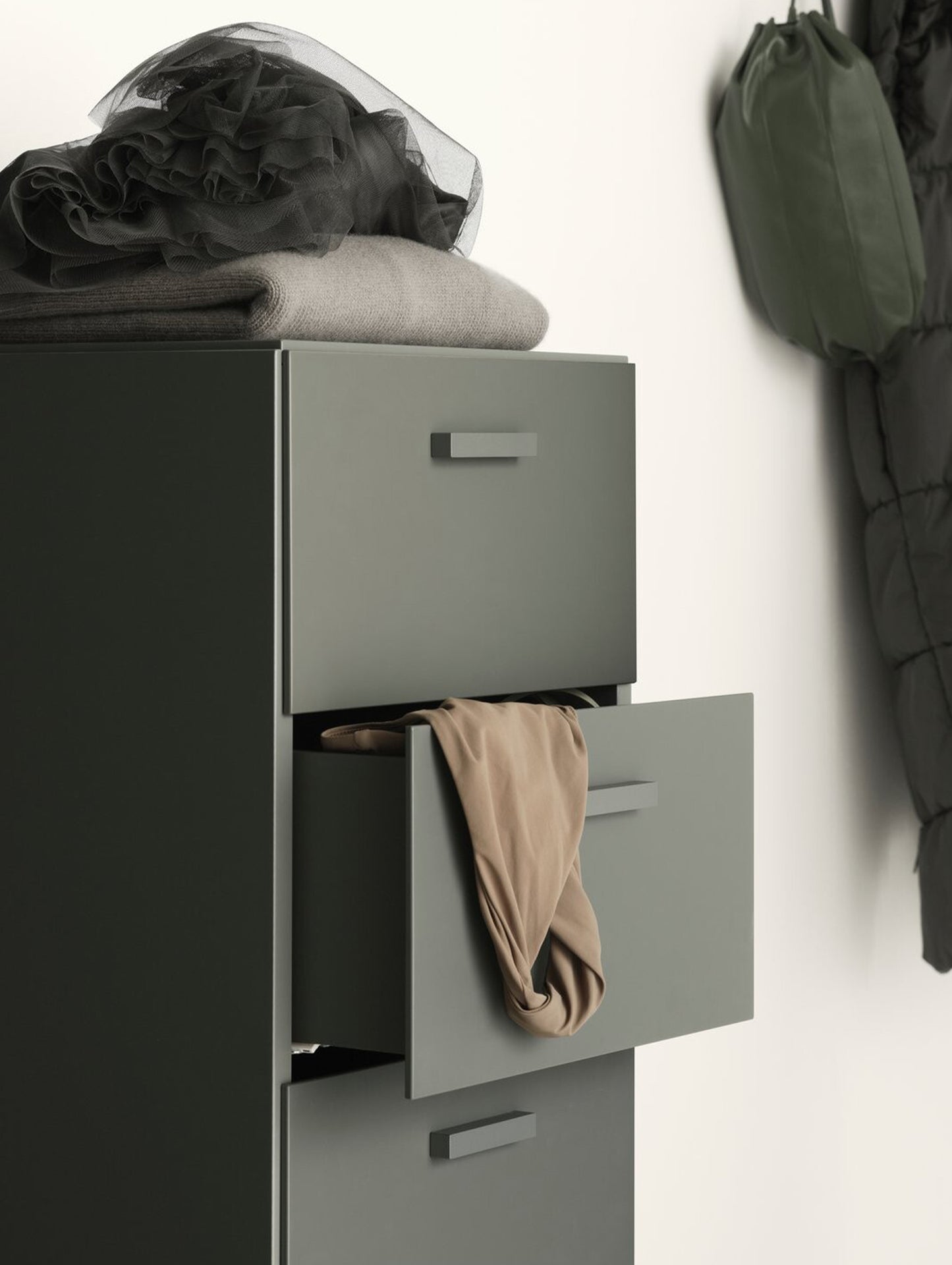 Relief Drawers - Tall by String - Grey