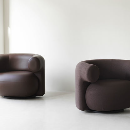 Burra Lounge Chair by Normann Copenhagen -Ultra Leather 41589 / Yoredale 06