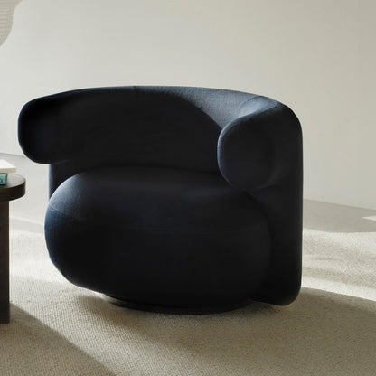 Burra Lounge Chair by Normann Copenhagen - Swivel Base with Return / Vidar 554