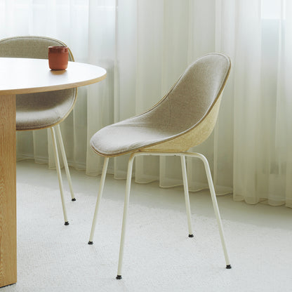 Mat Chair Upholstered - Steel by Normann Copenhagen