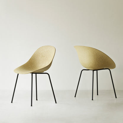 Mat Chair - Steel by Normann Copenhagen / Black Steel Base / Hemp