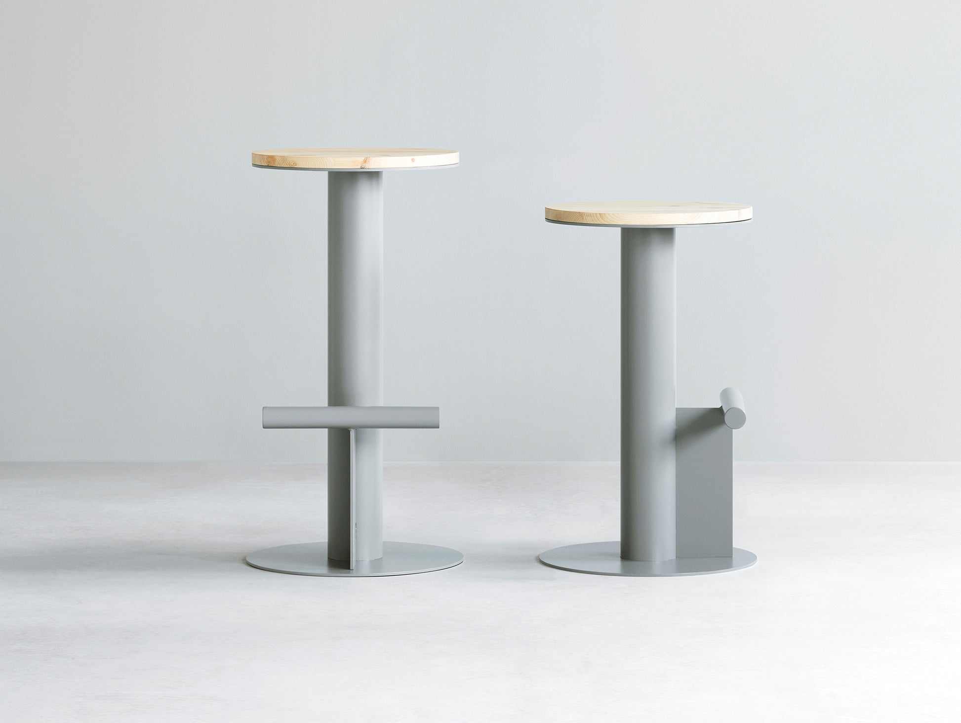 Pole Bar Stool by Normann Copenhagen - Grey