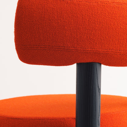 Fat Dining Chair Wood by Tom Dixon - Black Stained Ash Base / Hallingdal 65 600