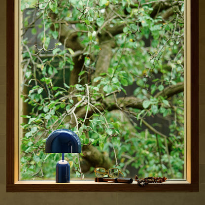Bell LED Portable Lamp by Tom Dixon - Indigo