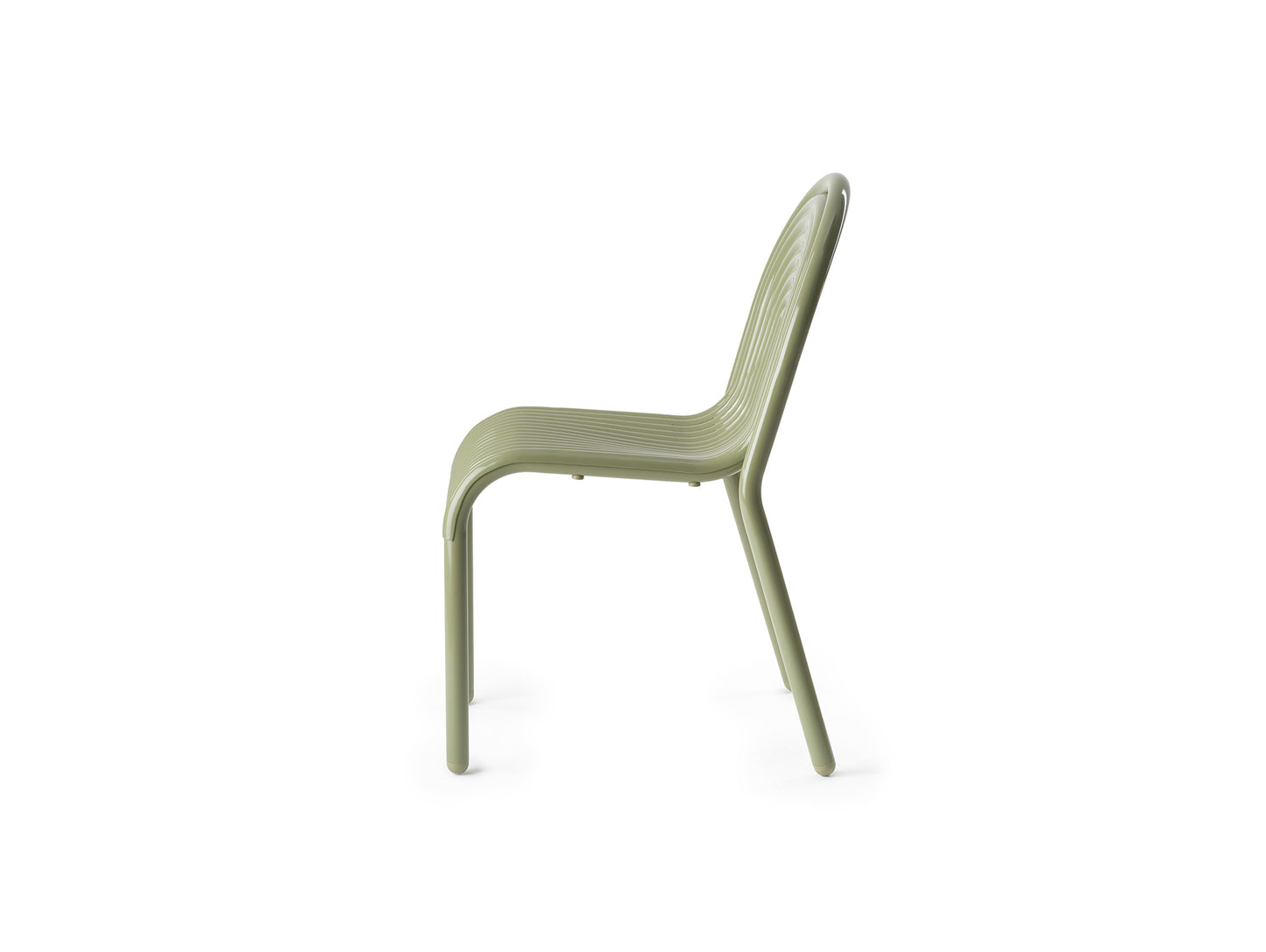 Groove Side Chair by Tom Dixon - Moss