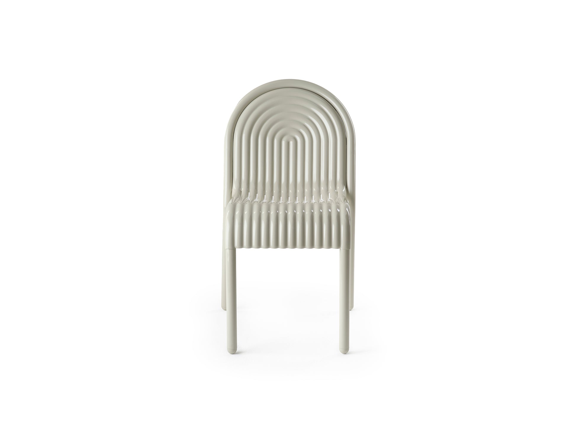 Groove Side Chair by Tom Dixon - Putty