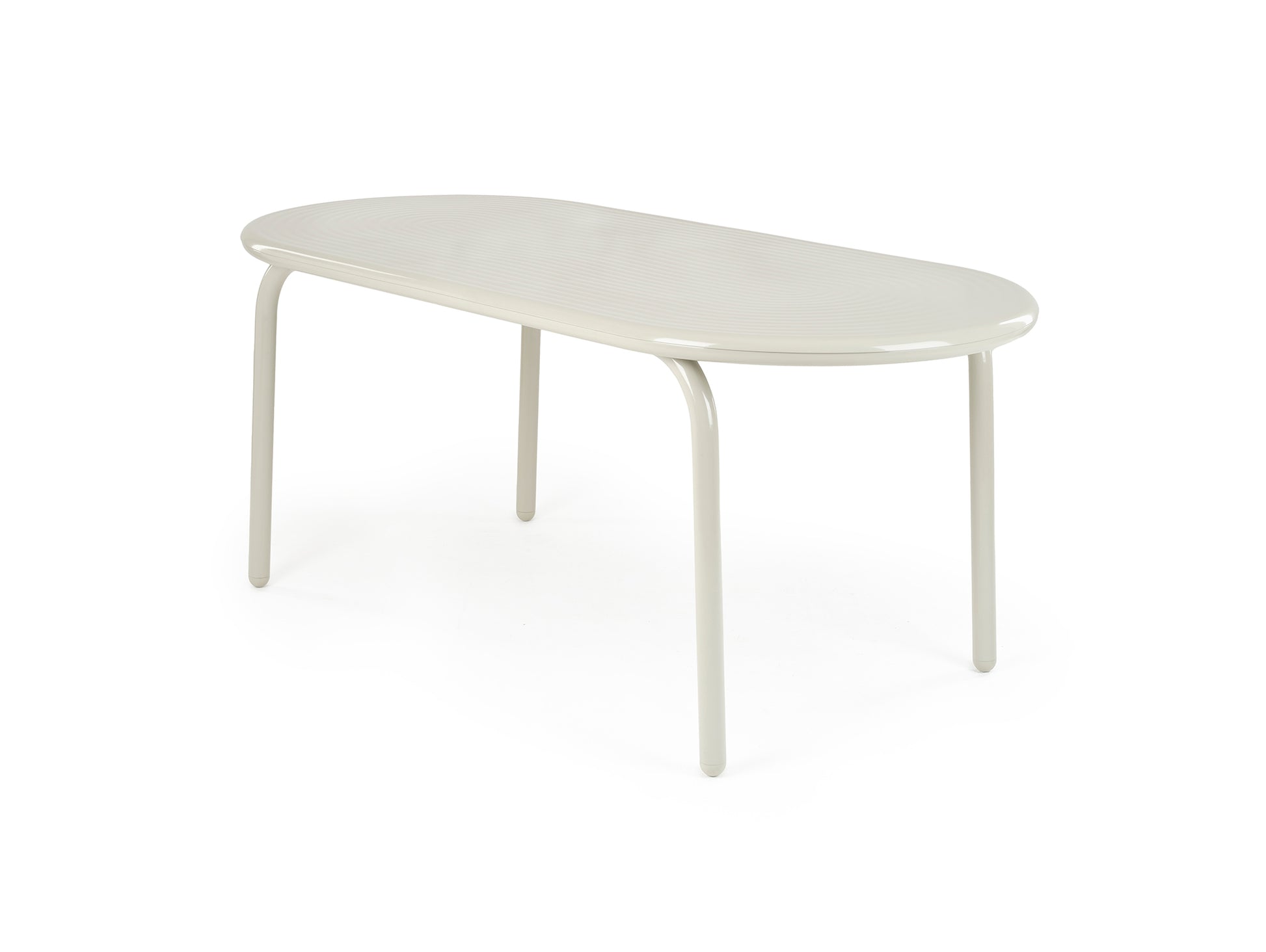 Groove Obround Table by Tom Dixon - Putty