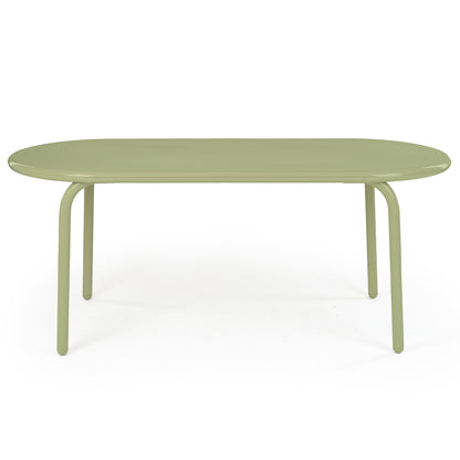 Groove Obround Table by Tom Dixon - Moss