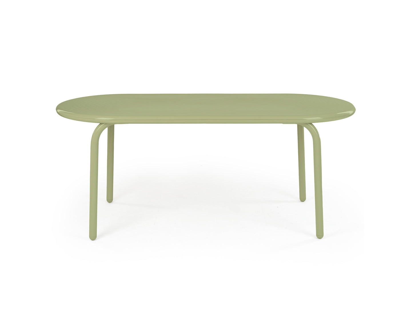 Groove Obround Table by Tom Dixon - Moss