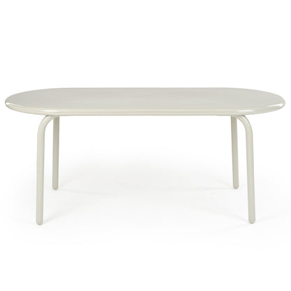 Groove Obround Table by Tom Dixon - Putty