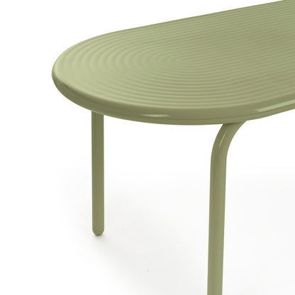 Groove Obround Table by Tom Dixon - Moss