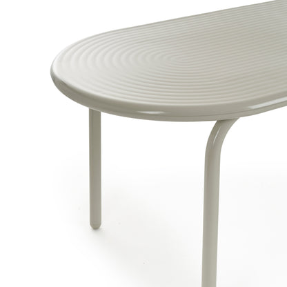 Groove Obround Table by Tom Dixon - Putty
