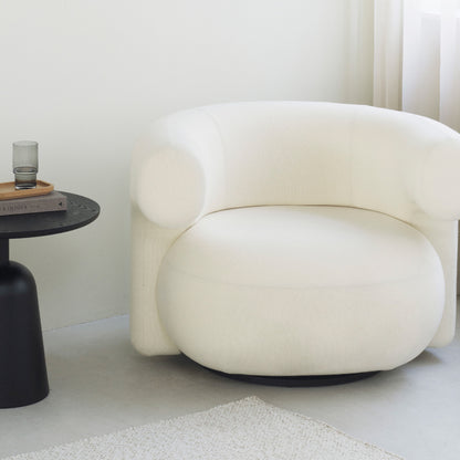Burra Lounge Chair by Normann Copenhagen - Swivel Base with Return / Hallingdal 65 100