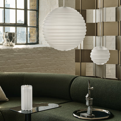 Press Sphere LED Pendant Light (Frosted) by Tom Dixon
