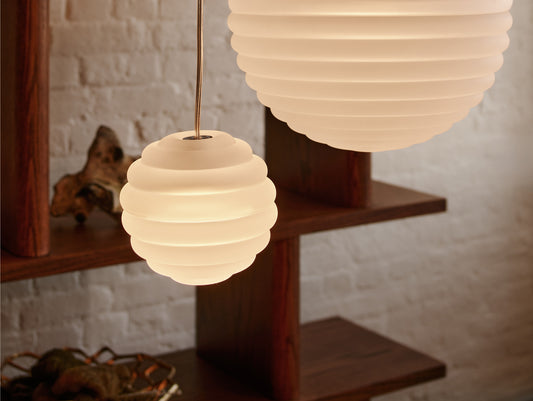 Press Mini Sphere LED Pendant Light (Frosted) by Tom Dixon