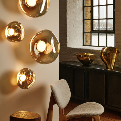 Melt Surface LED Mini Wall Lamp by Tom Dixon - Bronze