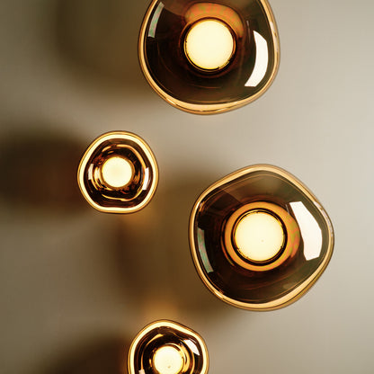 Melt Surface LED Mini Wall Lamp by Tom Dixon - Bronze