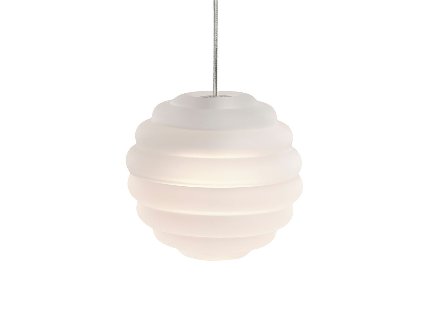 Press Mini Sphere LED Pendant Light (Frosted) by Tom Dixon