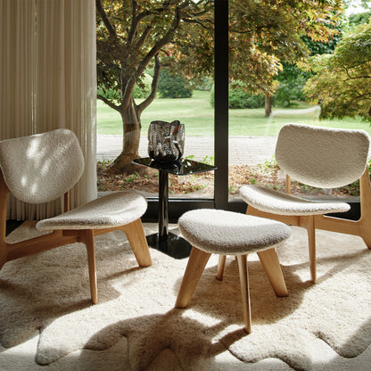 Slab Lounge Chair by Tom Dixon - Natural Oak / Elle 200