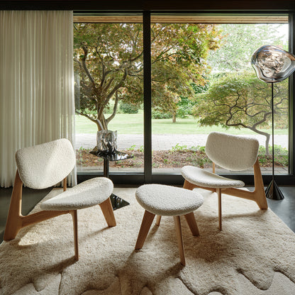 Slab Lounge Chair by Tom Dixon - Natural Oak / Elle 200