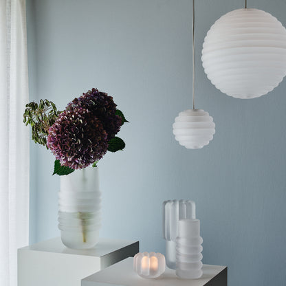 Press Mini Sphere LED Pendant Light (Frosted) by Tom Dixon