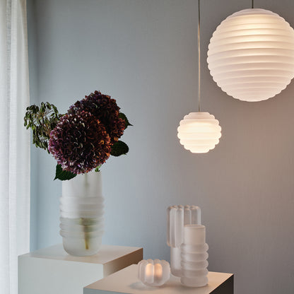 Press Mini Sphere LED Pendant Light (Frosted) by Tom Dixon