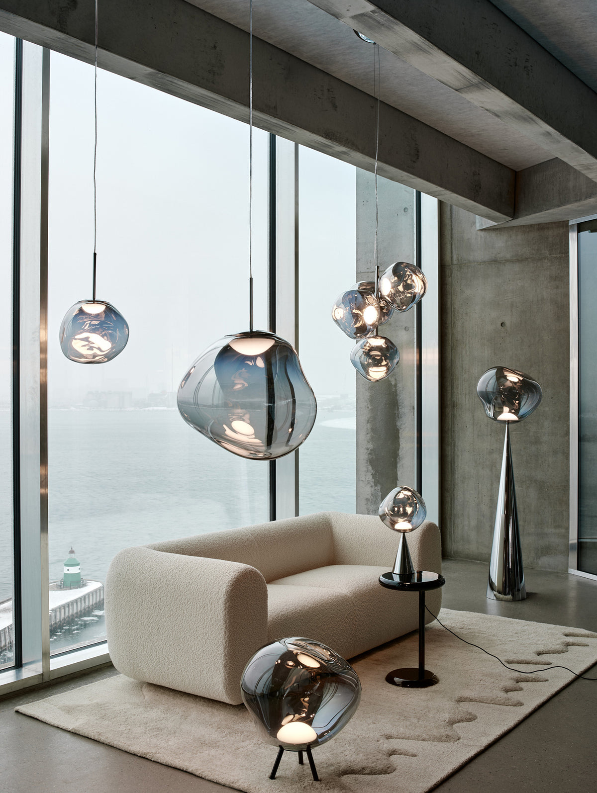 Melt LED Pendant by Tom Dixon - Nickel