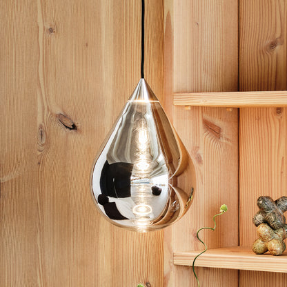 Flare Bead Silver LED Pendant Light by Tom Dixon