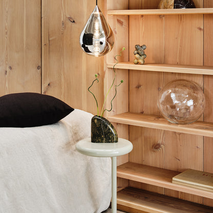 Flare Bead Silver LED Pendant Light by Tom Dixon